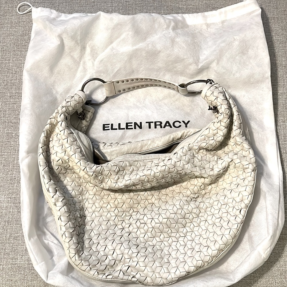 Ellen Tracy Leather Hobo